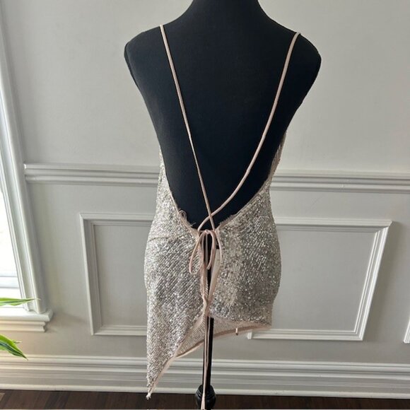 Zara Gold Sequin Top - Picture 4 of 6